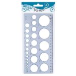 Centrum Circle Template Ruler 20*10cm / C84822 مسطرة دوائر