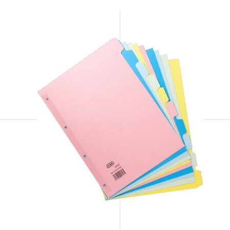 Carton Dividers / Separators 10 Parts A4 - BF-618/10 فواصل كرتون ملونة