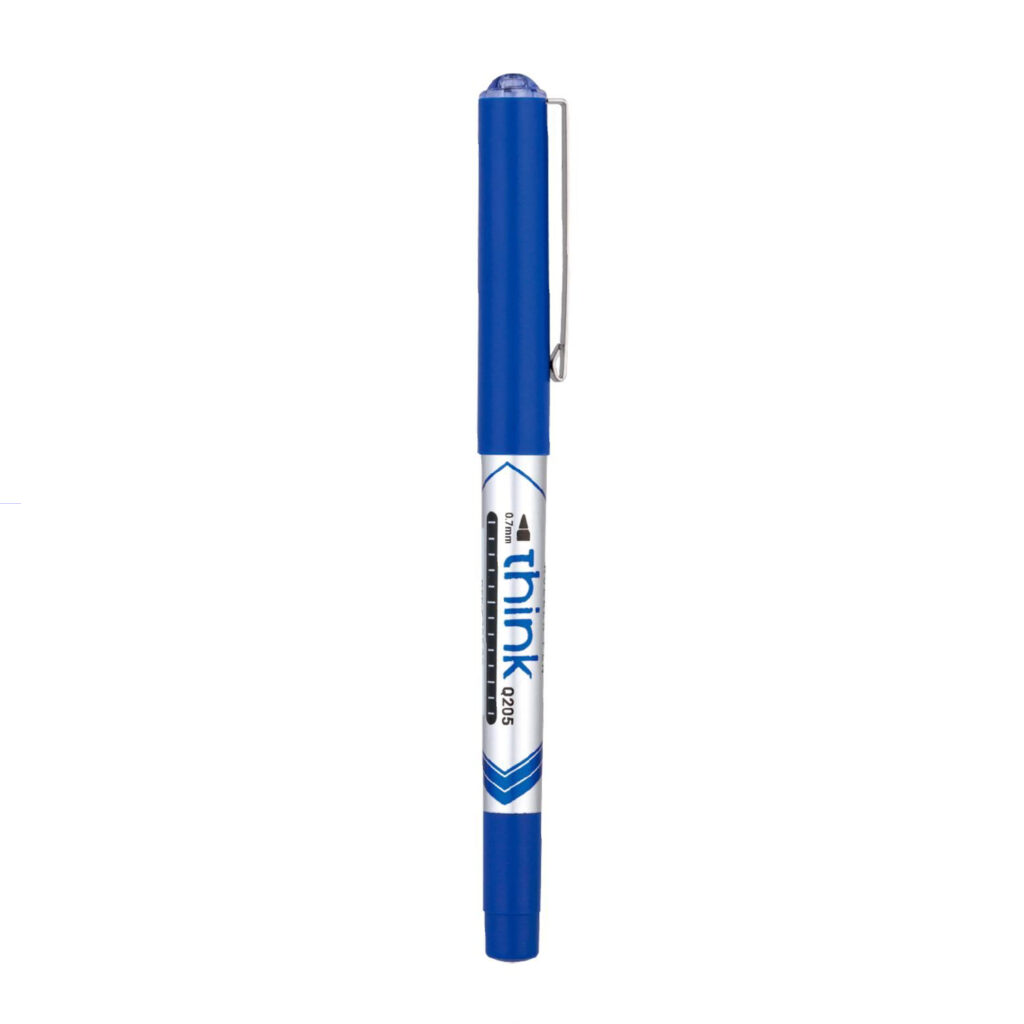 Deli Think Roller Pen 0.7mm BLUE / Q20530 قلم حبر سائل