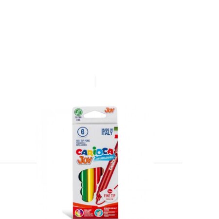 Carioca Joy Fibre Tip Pens Feutre 6 Colors / 40613 تلوين