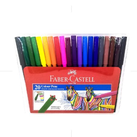 Faber Castell Fibre Tip Pens Feutre 20 Colors / 154320 تلوين مائي