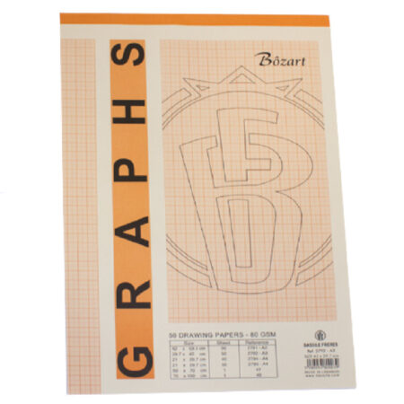 GRAPHS Pad A2 / 50sh / 80g / BF-2791 دفتر غراف