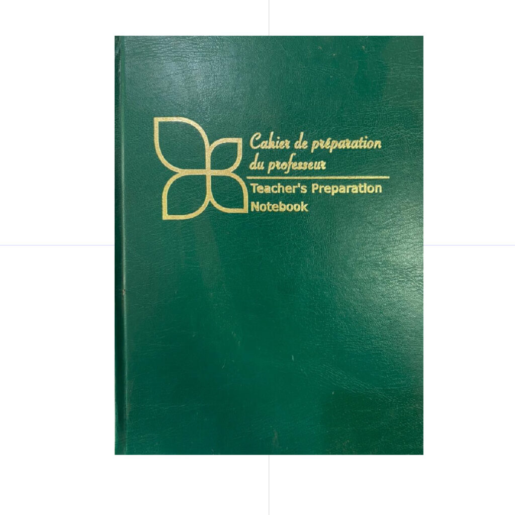 PD Teacher's Notebook A4 144sh English Left Open / PP611 دفتر تحضير المعلم اجنبي