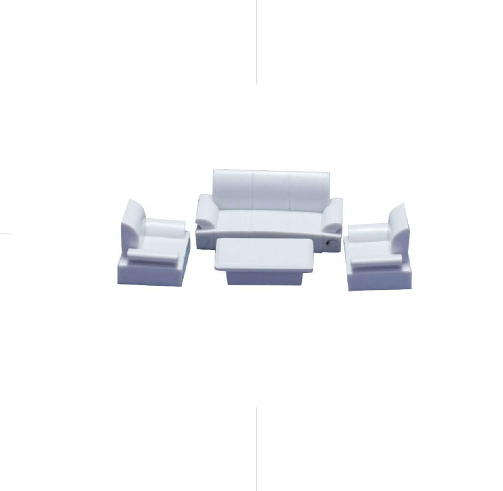 CFA Maquette / European Style Sofa Set Q Type 40*26*26mm 1:50 / CA-1046 كنبايات