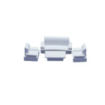 CFA Maquette / European Style Sofa Set Q Type 40*26*26mm 1:50 / CA-1046 كنبايات