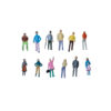 CFA Maquette / Quality Colored Doll Mixed H-13mm 4pcs 1:150 / CA-1156 اشخاص