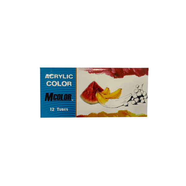 MCL Acrylic Color Paint Set 12 Colors * 12ml تلوين اكريليك