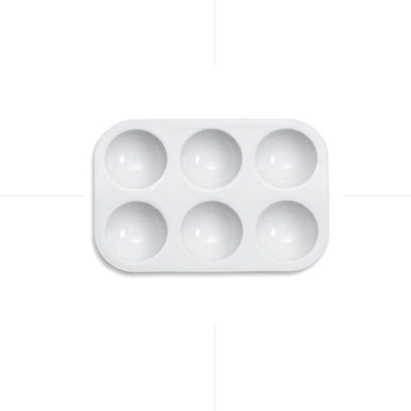 Deep Plastic Paint Palette 6 Holes / A15928 Conda باليت عميقة