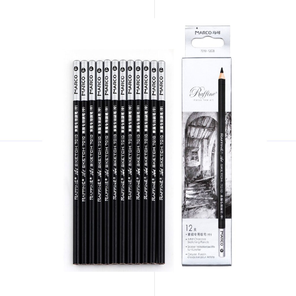 Marco Raffiné Charcoal Sketching Pencil Medium / 7010 قلم فحم
