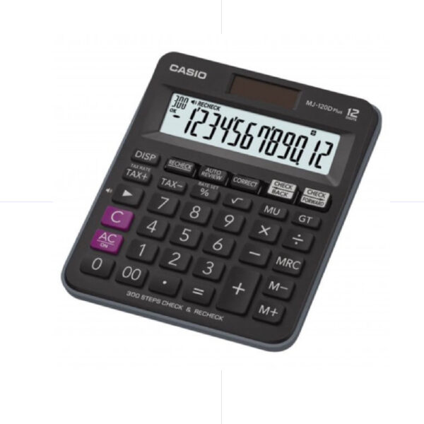 CASIO Calculator MS-20UC-BK / 0-00 / 12 digits ORIGINAL الة حاسبة