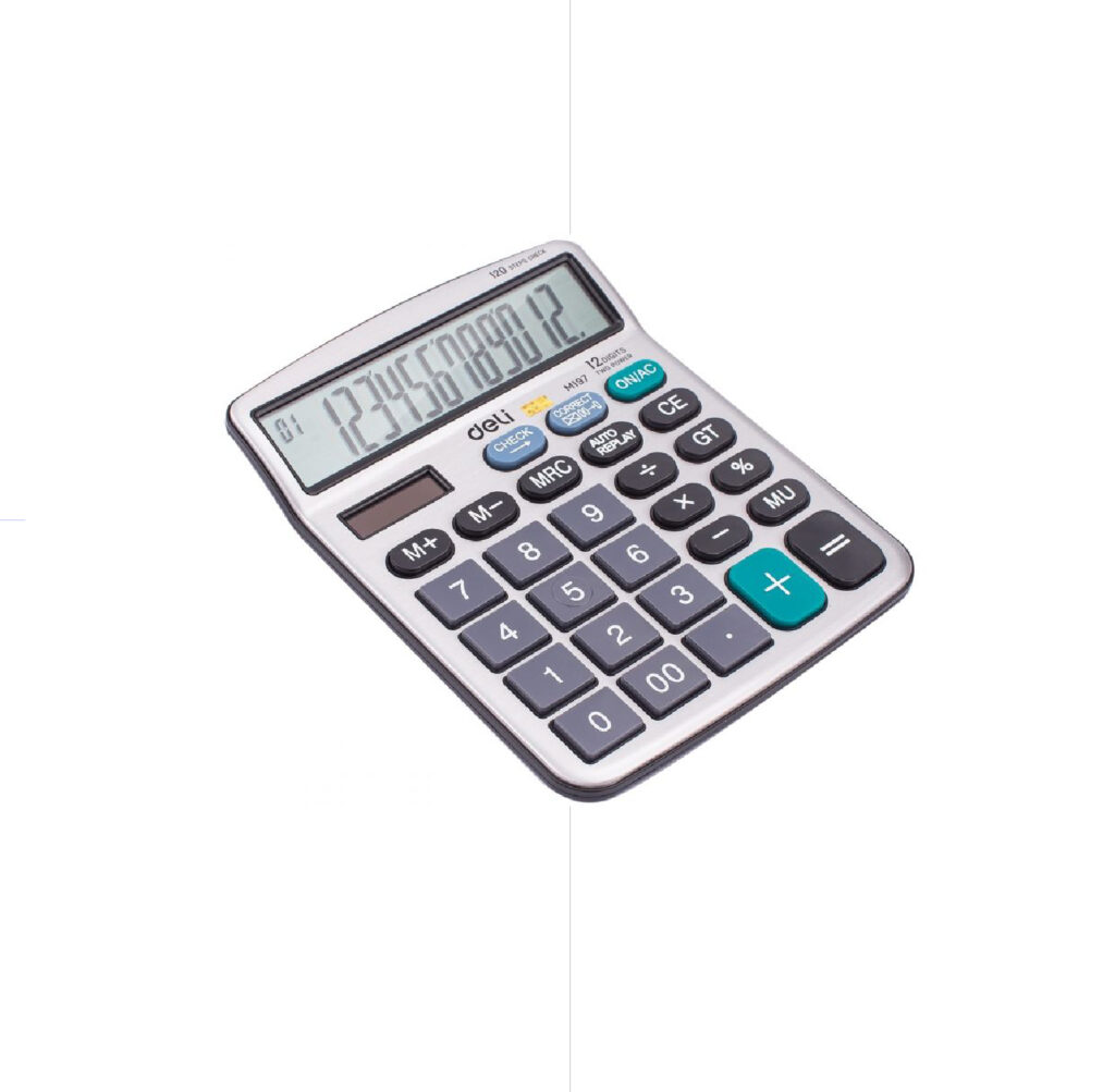 Deli Calculator M19710 / 0-00 / 12 digits الة حاسبة