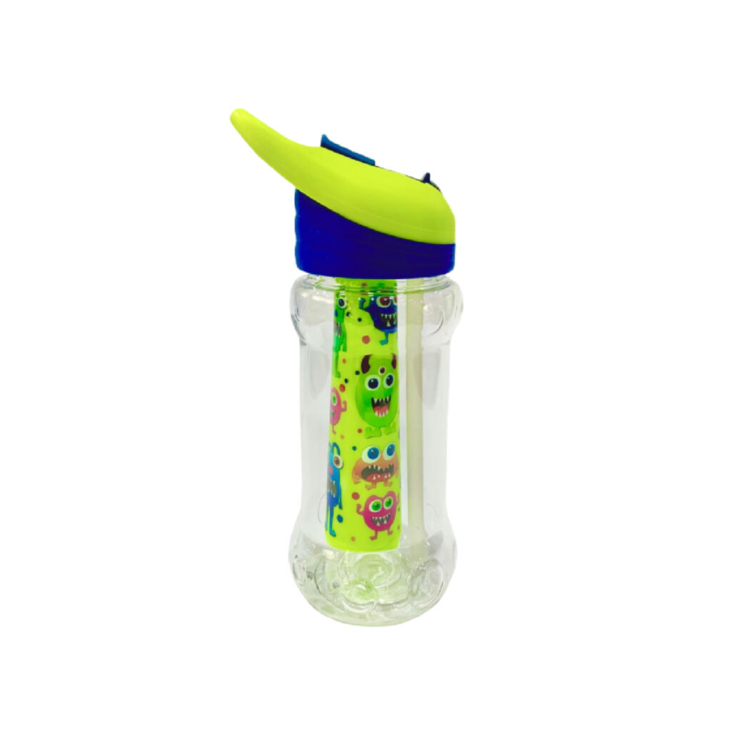 Cool Gear Plastic Water Bottle Paloma Freezer Stick With Straw 414ml Green / 2082 مطرة