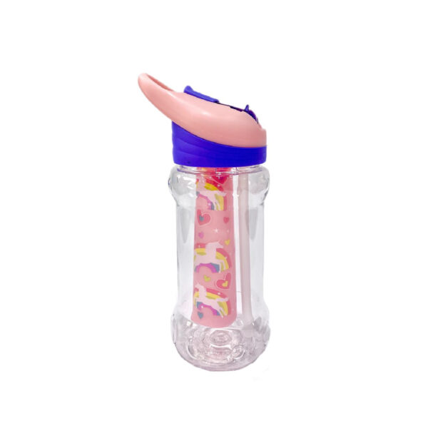 Cool Gear Plastic Water Bottle Paloma Freezer Stick With Straw 414ml Pink / 2082 مطرة