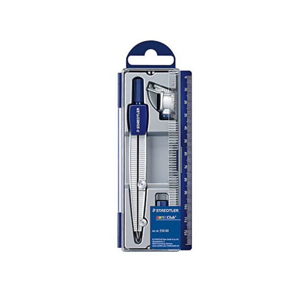 Staedtler Noris Student Compass For Pencil & Leads In Plastic Box / 55060 بيكار قلم + رصاص