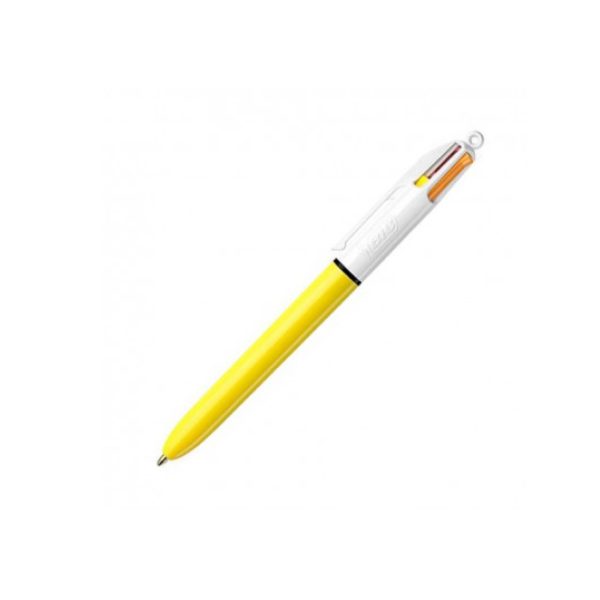 BIC 4 Colors Ball Pen 1.0mm / SUN / YL قلم حبر 4 الوان