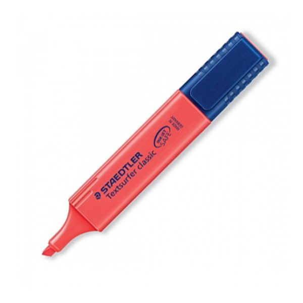 Staedtler Highlighter Textsurfer Classic RED 364-2 قلم فوسفوري
