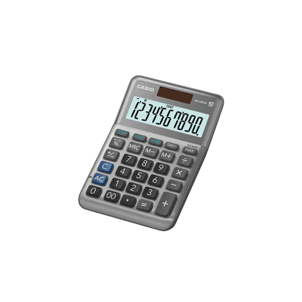 CASIO Calculator MS-100FM / 0-00 / 10 digits ORIGINAL الة حاسبة