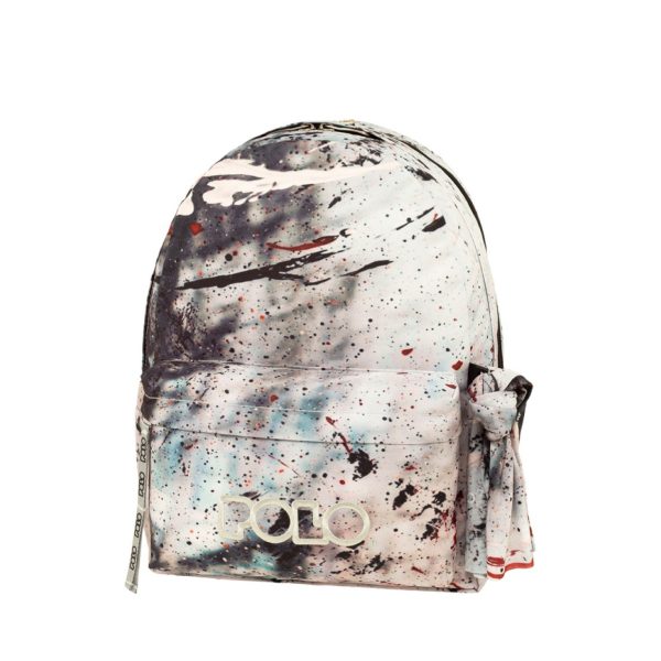 POLO 2024 Backpack With Scarf 2 Comp. Black/Sand / 901261 8262 شنطة مع فولار