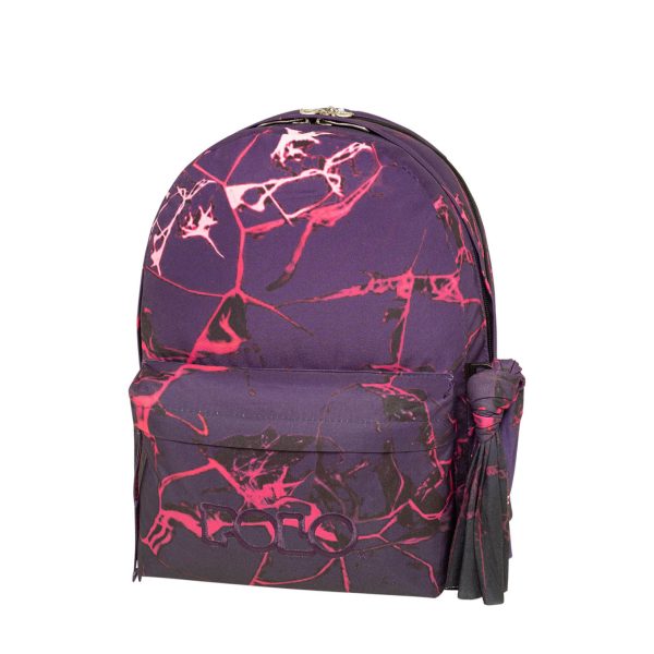 POLO 2024 Backpack With Scarf 2 Comp. Purple/Fushia / 901261 8265 شنطة مع فولار