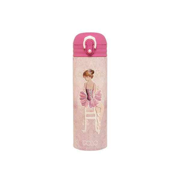 POLO 2024 Stainless Steel Junior Thermos Bottle 500ml With Straw Ballet / 949005 8275