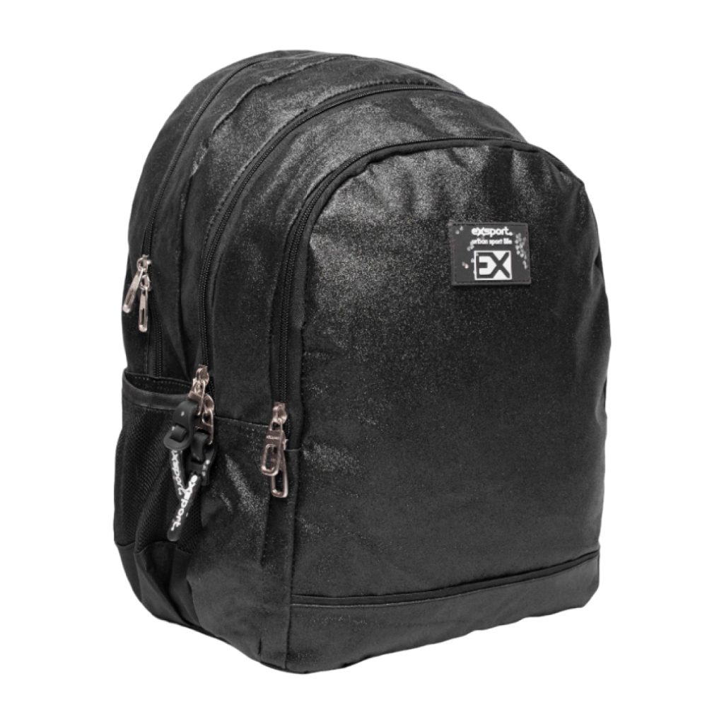 EXSPORT Backpack Glitter Large BK+PU / 2425801