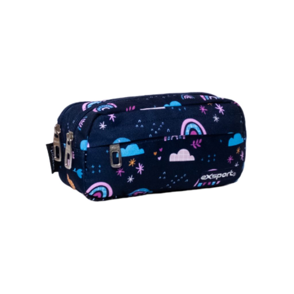 EXSPORT Pencil Case Printed1 2 Comp. + Front Zipper / 2425906