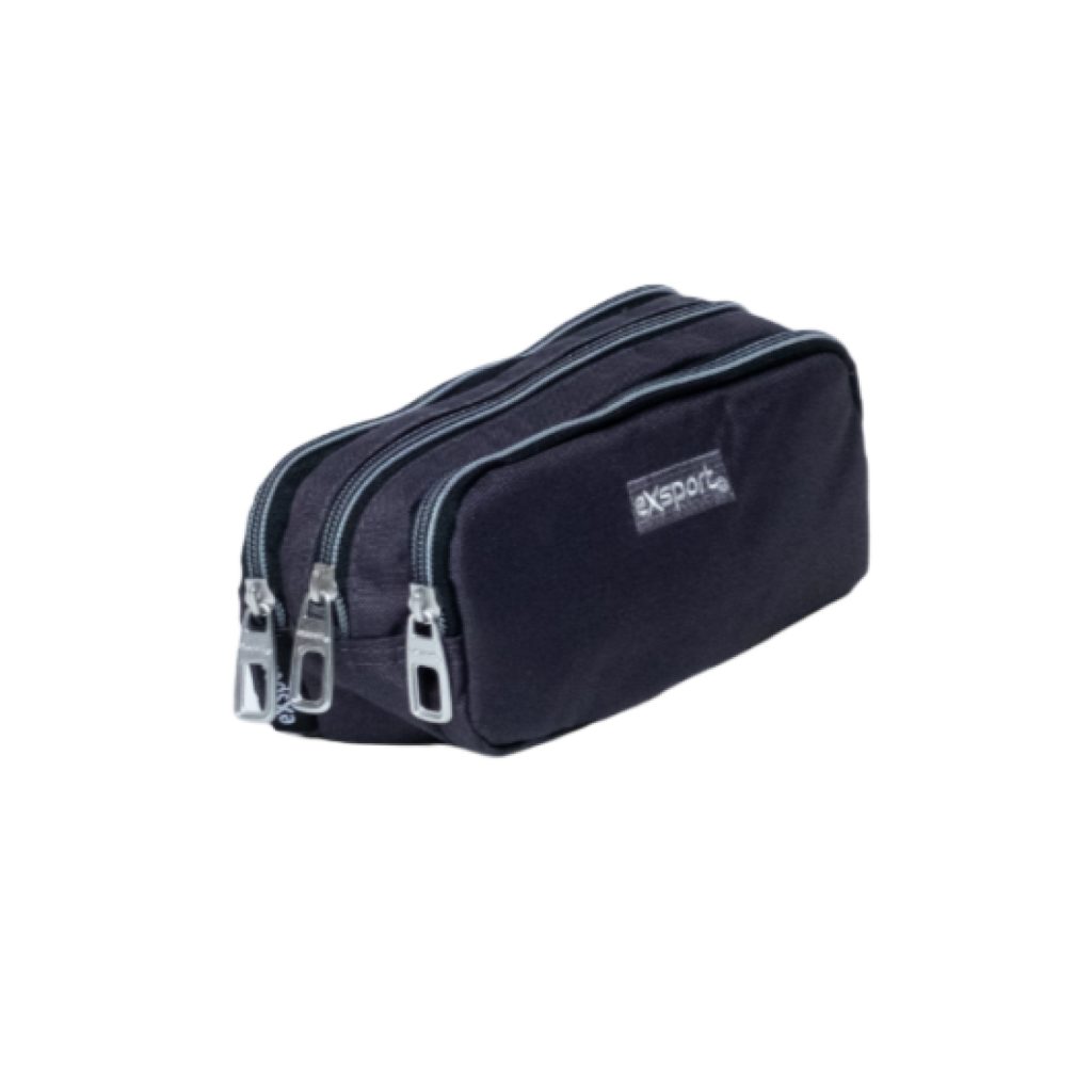 EXSPORT Pencil Case Plain 3 Comp. / 2425511