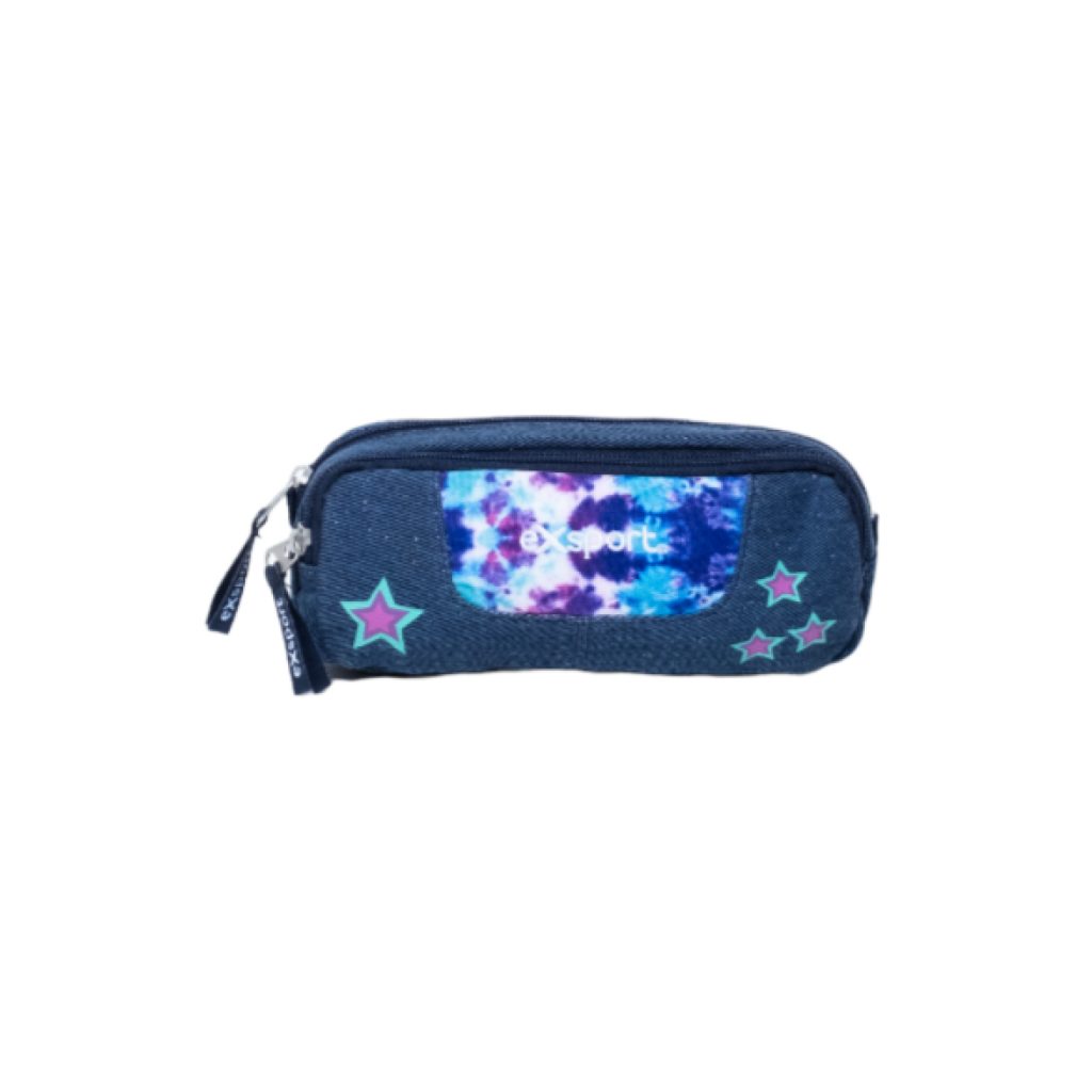 EXSPORT Pencil Case Jeans 3 Comp. / 2425253