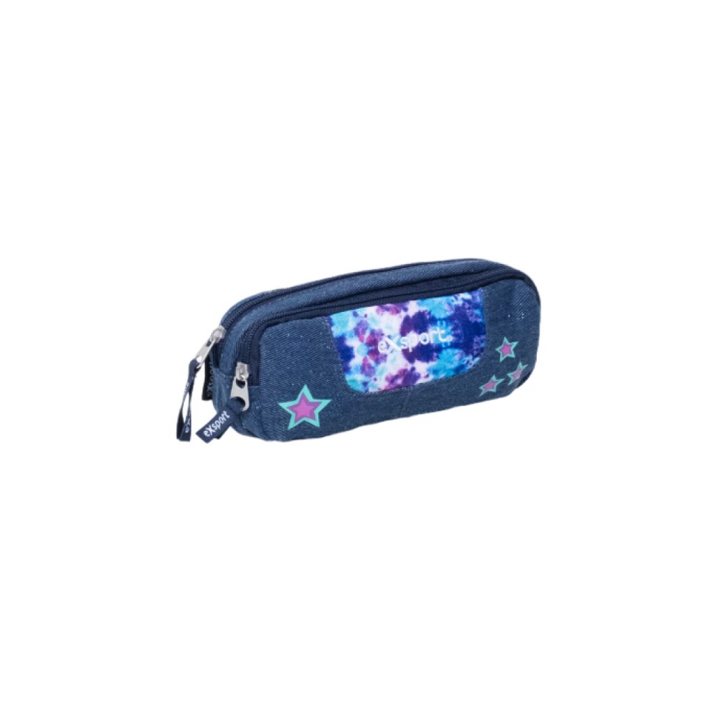 EXSPORT Pencil Case Jeans 3 Comp. / 2425253
