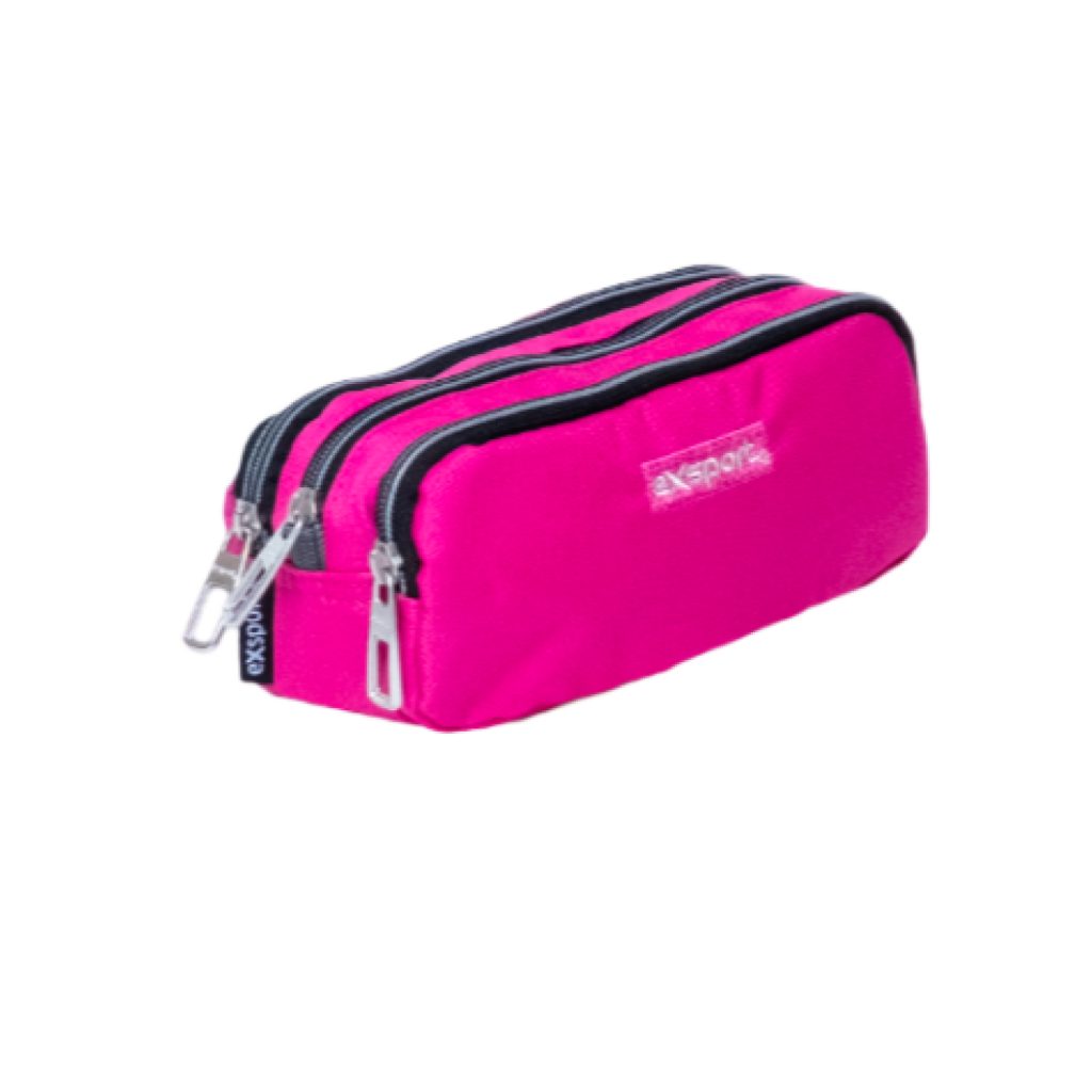 EXSPORT Pencil Case Plain 3 Comp. / 2425511