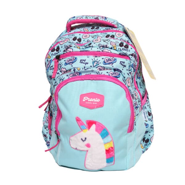 Pronto 2024 (Set 3 Pcs) Backpack 17" 4Zip. + LB + PC / K24173SET طقم شنطة رسوم