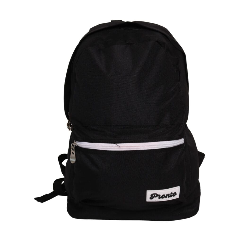 Pronto 2024 Backpack 17 Uni 1 Comp. / K2417PL شنطة سادة سحاب ابيض