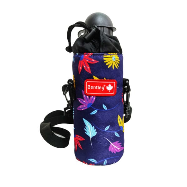 Bentley 2024 Water Bottle With Case Flowers Leaves Purple / 2330