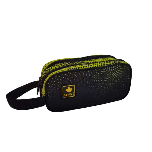 Bentley 2024 Pencil Case 2Comp. Dots Black/Yellow / 2355