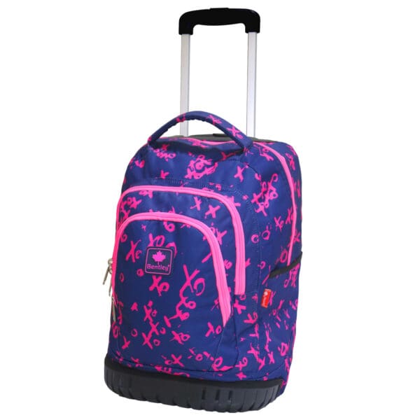Bentley 2024 Trolley School Backpack XO Navy/Pink / 2380