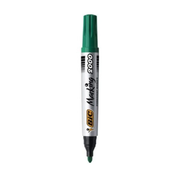 BIC Permanent Marker Round 2000 / GREEN قلم ماركر مدور اخضر