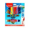 Maped Coloring Pencils 24 Colors Triangular Strong Wood Free / 862724 تلوين خشب