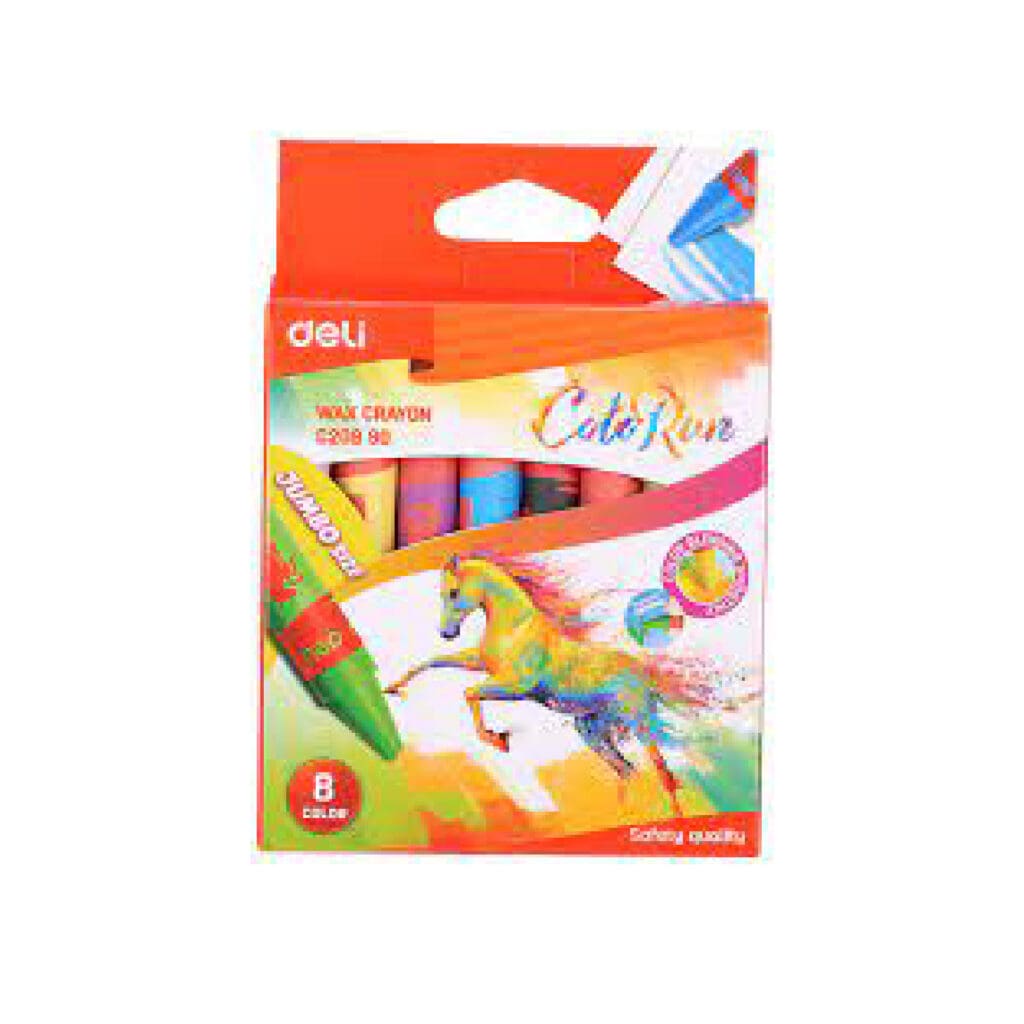Deli Wax Crayon Jumbo 12 Colors / C20900 تلوين شمع عريض