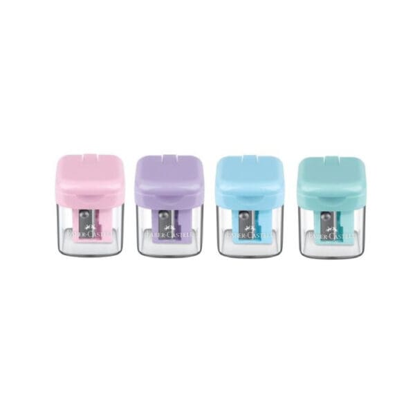 Faber Castell Sharpener Mini Box 1 Hole With Canister / 381924 مبراة