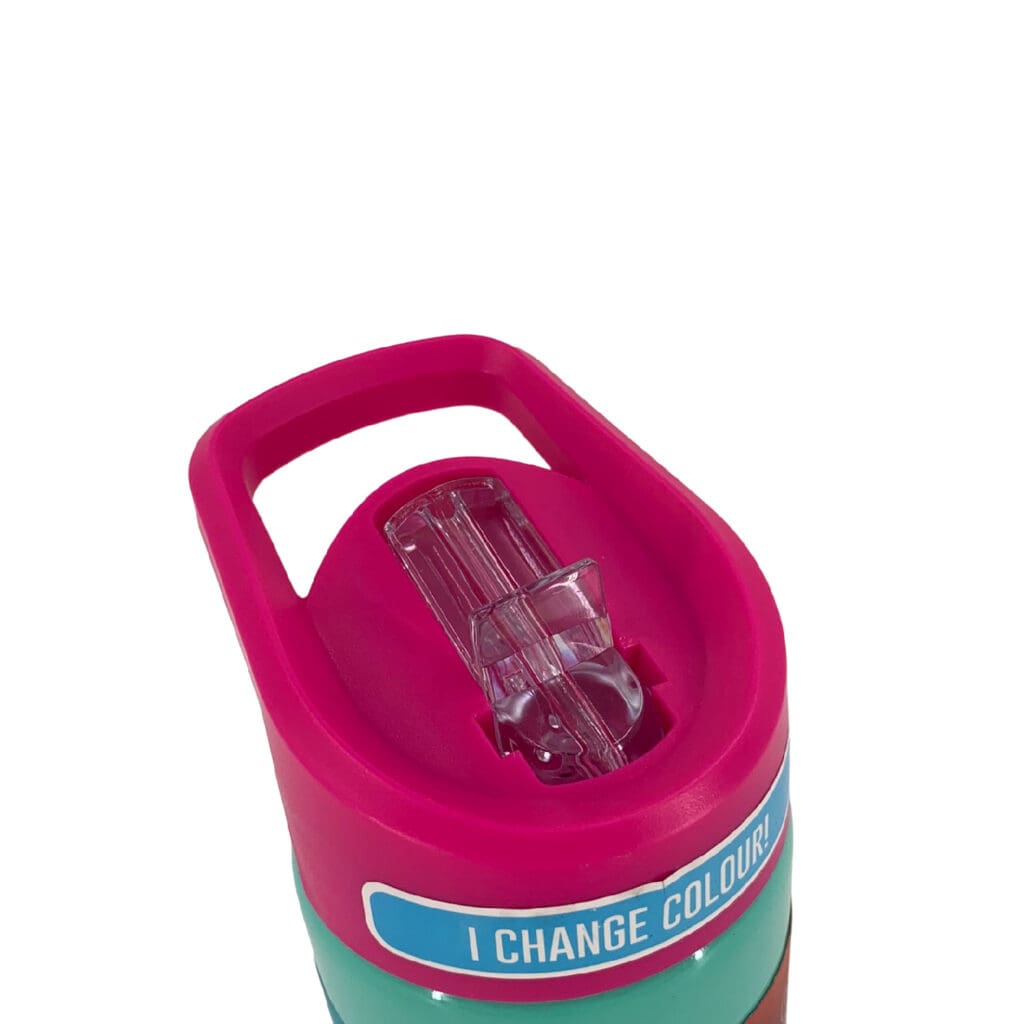 Smash Stainless Steel Colour Change Bottle Single Wall With Straw 750ml Turq / 31139 مطرة