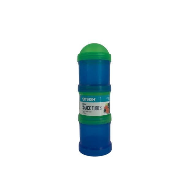 Smash Snack Tubes 3 Compartments * 165ml Blue/Green / 05581