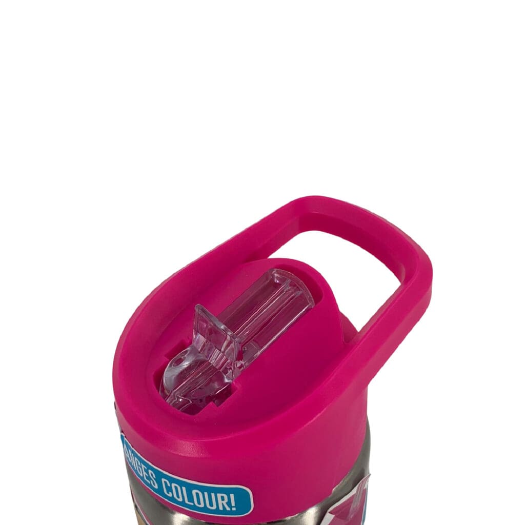 Smash Stainless Steel Colour Change Bottle Single Wall With Straw 750ml Heart / 05647 مطرة
