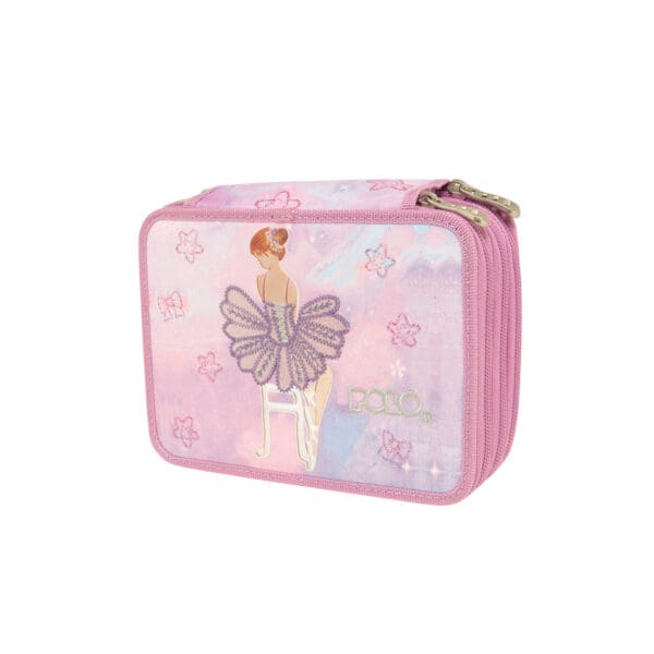 POLO 2024 Pencil Case Rolling Flat 3Zip. Ballerina / 937016 8275 مقلمة مسطحة