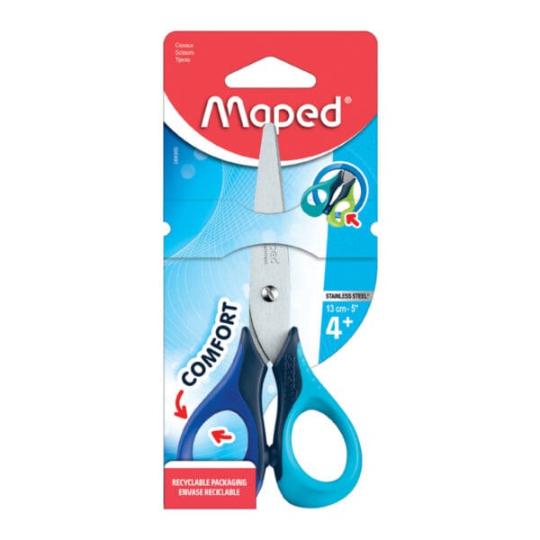 Maped Student Scissors Sensoft 13cm in Blister / 069300  مقص ولادي