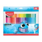 Maped Fibre Tip Pens Feutre 48 Colors Ocean Zipper Case / 845726 تلوين فاتر
