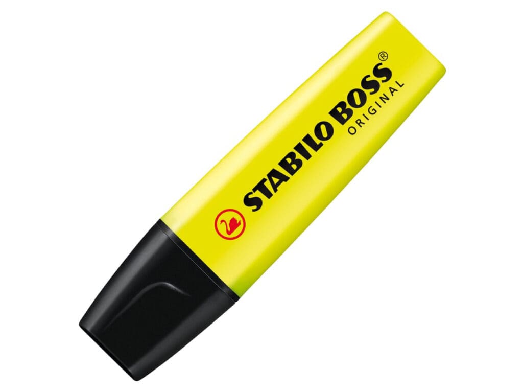 Stabilo Boss Original Highlighter 70/24 Yellow قلم تمييز