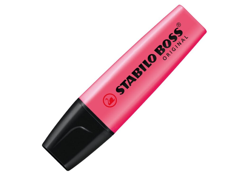 Stabilo Boss Original Highlighter 70/56 Pink قلم تمييز