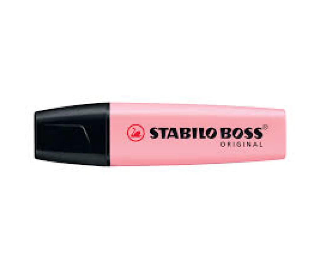 Stabilo Boss Original Highlighter 70/129 Pastel Pink Blush قلم تمييز