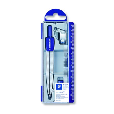Staedtler Noris Student Compass For Pencil & Leads In Plastic Box / 55060 بيكار قلم + رصاص