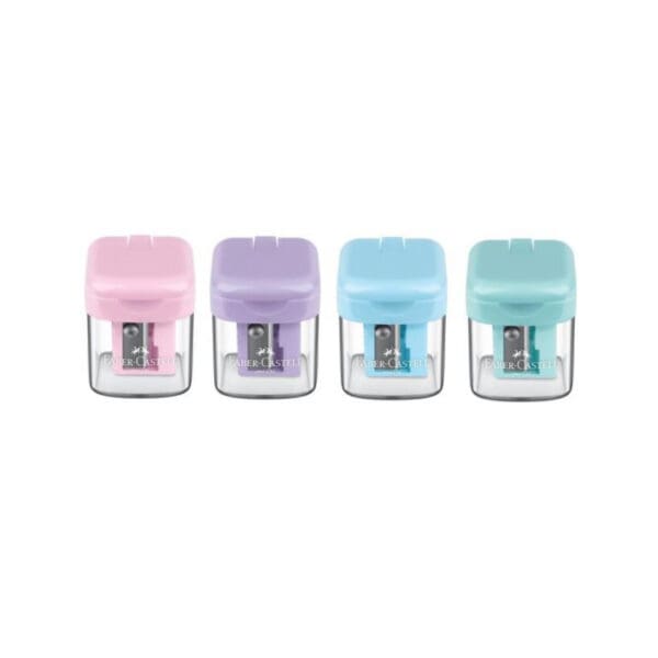 Faber Castell Sharpener Mini Box 1 Hole With Canister / 381924 مبراة